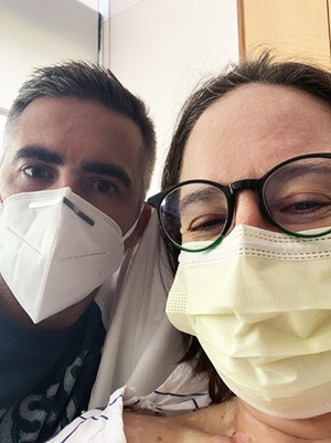 Amy with mask